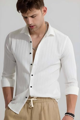 Image of Lonexo Popcorn Cotton Shirts for Men || Casual Shirt for Men || Men Stylish Full Sleeve Shirt || Men Fancy Shirt || Men Full Sleeve Shirt || Plain Shirts for Men