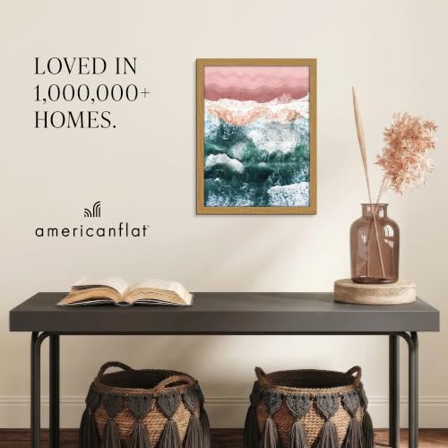 Image of Americanflat 16x20 Poster Frame - Engineered Wood - Dark Oak