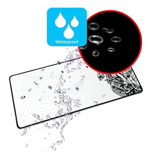 Mousepad Gamer Redragon Flick XL Special Edition Cypher Branco e Preto 400x900mm P032A