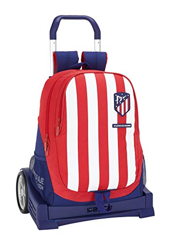 Mochila Espalda Ergonómica de Atlético de Madrid Oficial con Carro Safta Evolution