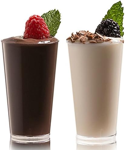 zappy Elegant Disposable Plastic Straight Wall Shooter Glasses 3 Oz: Clear 400 Pack Tumblers - Tasting Sample Dessert Shooters Champagne Wine Beer Shot Glass Parfait Souffle Jello Tumbler Party Cups