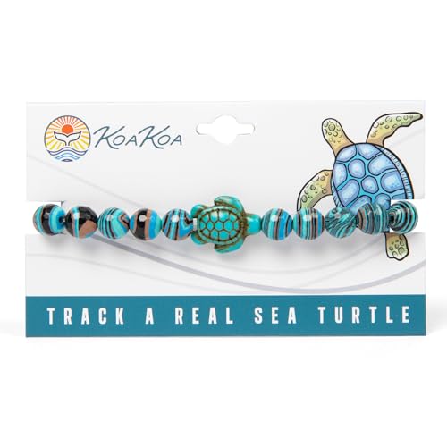 KoaKoa Sparkle Sea Turtle Tracking Bracelet, helps save sea turtles, one size fits most Men and Women3