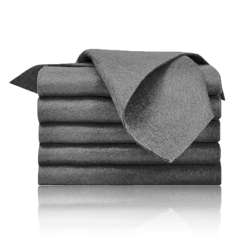 JOOTUEPO Bayetas Microfibra para Cristales Sin Pelusa, 5 Piezas Paño de Limpieza Mágico, Paño de Limpieza de Microfibra, Trapos de Limpieza para Cocina, Vidrio, Ventana, Coche