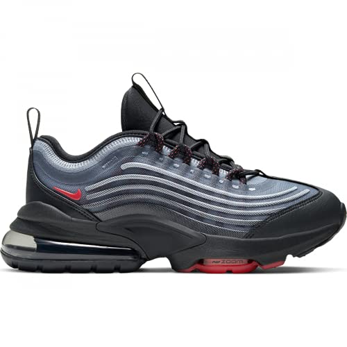 Nike Unisex Air Max ZM950 GS Sneaker CN9835 (Dark Smoke Grey/Ashen Slate/Ghost/Light Fusion Red 004), Grau - Dark Smoke Grey Ashen Slate Ghost Light Fusion Red - Größe: 39 EU