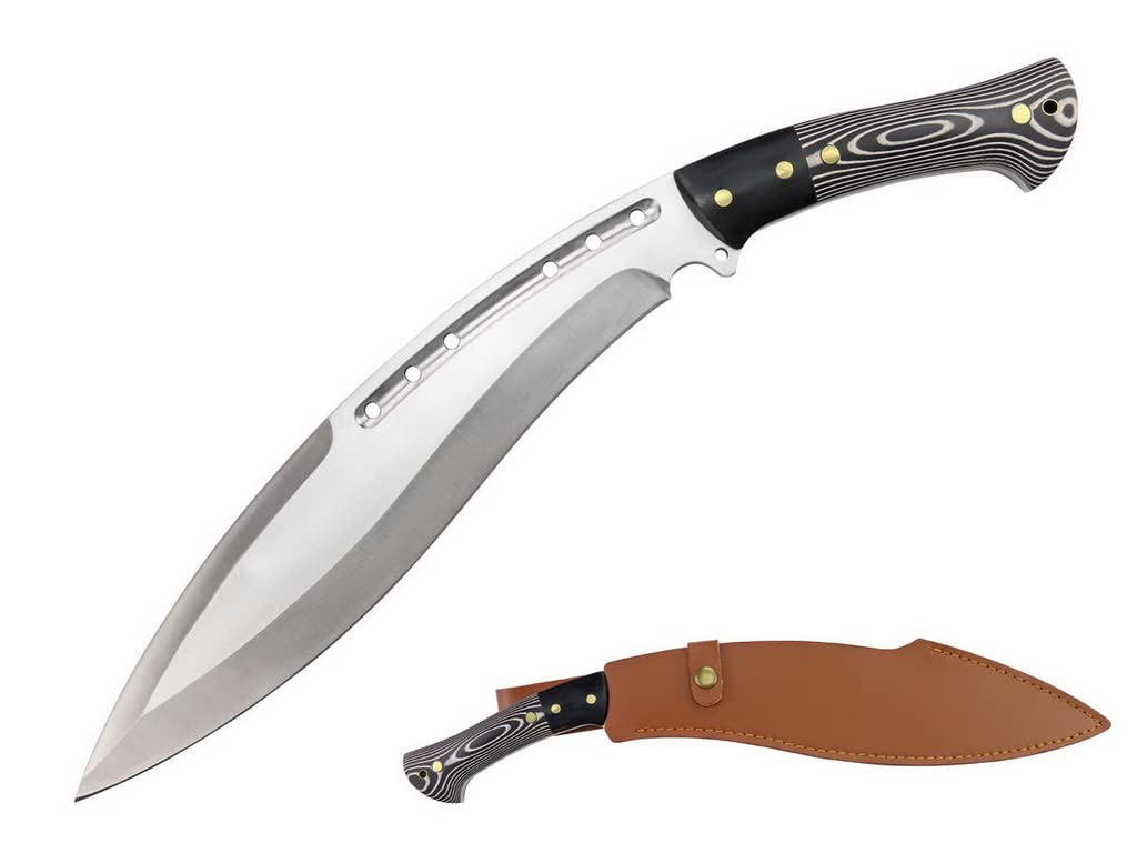 Buy Blazing S. Full Tang Kukri Hunting Machete with Leather Sheath for