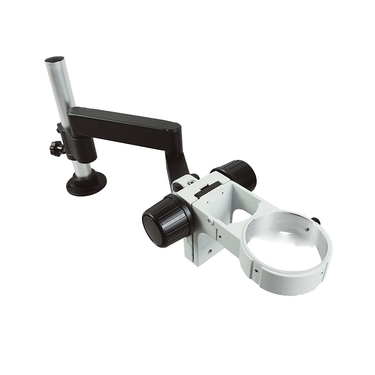 Microscope Rotatable for Binocular Trinocular Stereo Zoom Microscope Focus Microscopio Camera(76mm White)