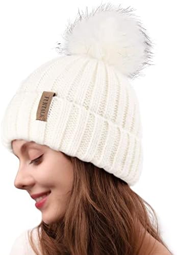 FURTALK Womens Knit Winter Beanie Hat 