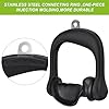 BeneLabel 2Pcs Ergonomic Grips D Handle Cable Attachment for Home Gym - Fits Your Hand Perfectly - Compatible with Cable Machines - 360 Rotation - 1000 lbs Weight Capacity #3
