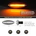 D-Lumina Sequential LED Side Marker Lights Turn Signal Lamp Clear Lens for Toyo-ta Yaris 2006-2011, RAV4 2006-2009, Corolla 2007-2010, Auris 2007-2010, Front Fender Amber Side Marker Light, Pack of 2