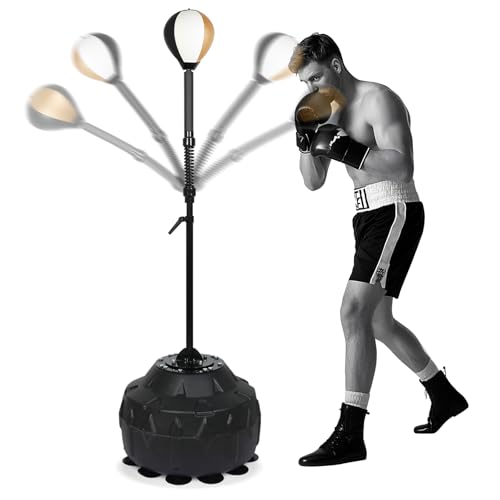 Boxing bar Reflex Speed Bag Punching Bag Free Standing Boxing Bag with Adjustable Height &...