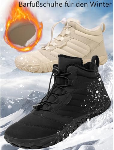 Winter Hike Barefoot Footwear Shoes Womens Mens Wide Toe Box Non-Slip Trail Running High Warm and Non-Slip Boots2
