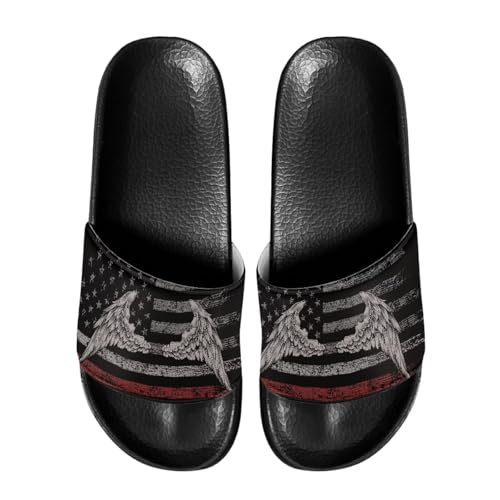 Image of Footwear for Mens Open Toe Athletic Sandals Anti-Slip Sole Slide Sandals Pillow House Flat Shoes Comfortable Slip On Slippers for Indoor & Outdoor