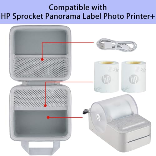 image for co2CREA Hard Case Compatible with HP Sprocket Panorama Instant Portabl