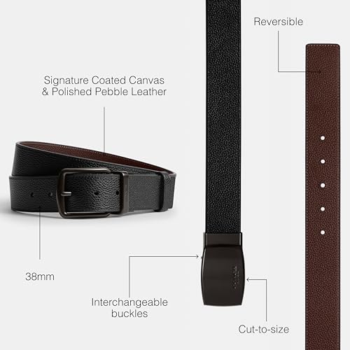 Image of COACH 38MM Wide Harness CTW Reversible Belt