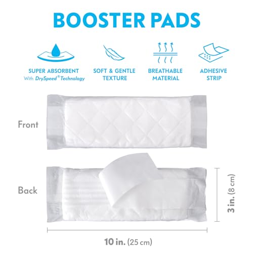 Image of Paw Inspired Disposable Dog Diaper Booster Pads, Inserts for Male & Female Dog Diapers & Belly Bands, Flow-Through Design Adds Absorbency to Extend Diaper Use (30 Count) (Pack of 3)