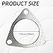 ESWW 2PCS Harley Exhaust Gasket 3 Inch Exhaust Gasket Kit 3