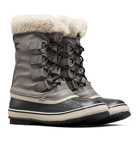 Sorel Damen Winter Carnival Boot WP wasserdichte Schneestiefel, Quarry, Black, 42 EU