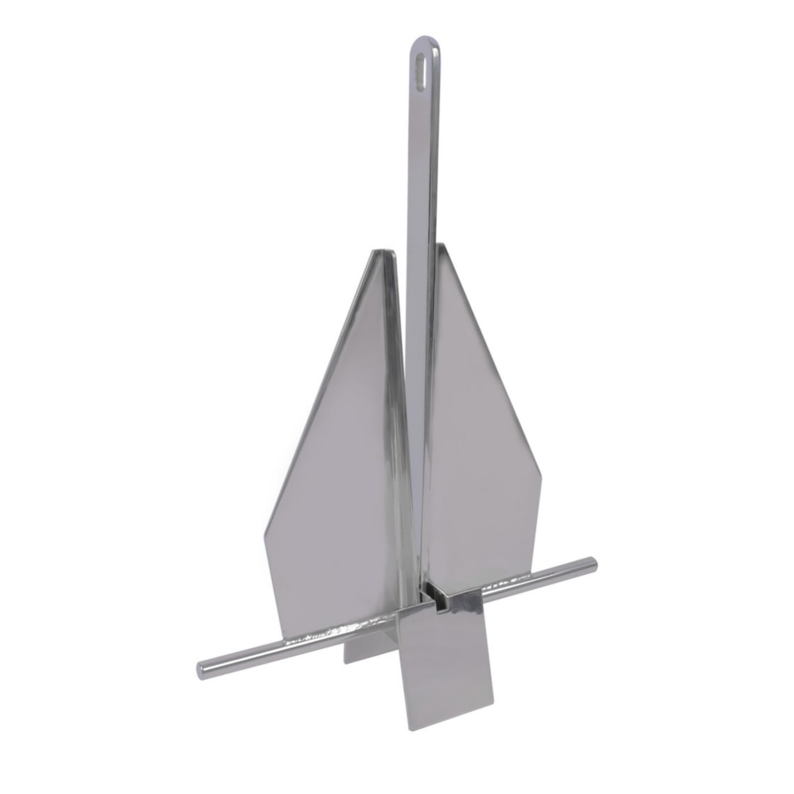 Faltanker mit Schaft faltbar Pflugscharanker hochglanzpoliert Bootsanker für Angler, XHDFSM7.0KG