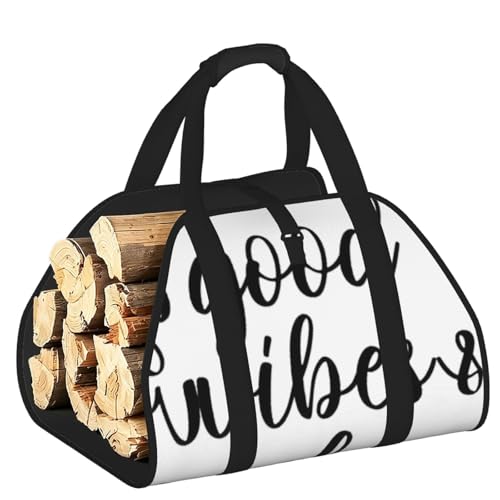 Sac de transport de bois en toile pour des soirées au coin du feu