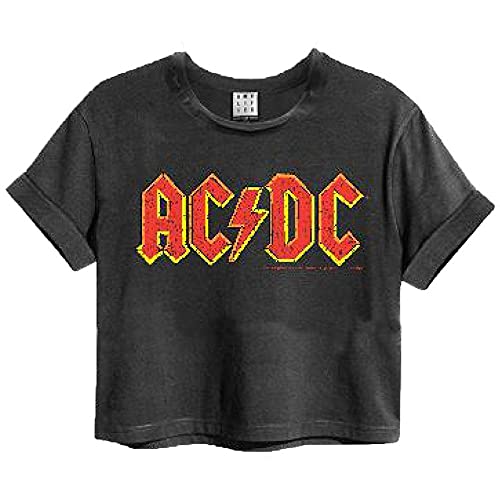 Amazon.com: AC/DC Logo Women's Cropped Tee by Amplified