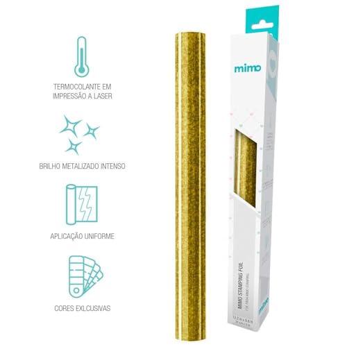 Foil Glitter Ouro Mimo - 31 cm x 3 m