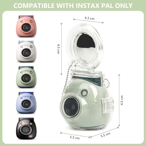 Funda transparente rígida para Instax Mini PAL con espejo miniatura 2
