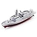 Tastak Kriegsschiff Fernbedienung Schiff High Speed ​​Speed ​​Boat Ship U-Boot Electric Modell Kinder wasserdichte Drachenboot Bad Spielzeug Boot (Color : Gray)