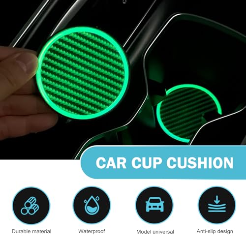2 piezas portavasos de fibra de carbono para auto miniatura 4