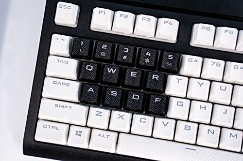 Image of 13 Keys Non-Slip Backlit keycaps Gaming Performance FPS MOBA Key Caps OEM Profile for Corsair K70 RGB K95 K65 K68 K63 K100 Mechanical Gaming Keyboards DIY Replace (Black)