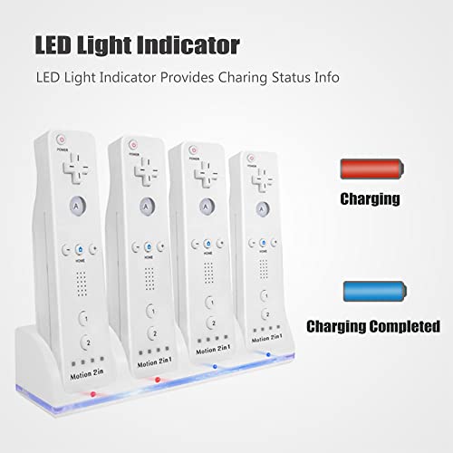 Natno WII / WII U REMOTE CHARGING STATION 4-In-1 Charging Station For Wii&Wii U Remote Controller,Charger thumb #1