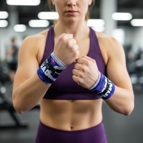 Image of Wrist Wraps for Calisthenics & Weightlifting - Heavy Duty Wrist Support & Stability (Interstellar)