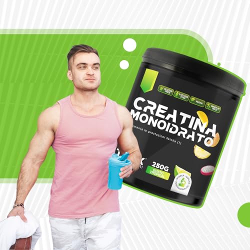 T-Rex Integratori Creatina Monoidrata - Integratore Alimentare Per Massa Muscolare E Boost Energetico Pre Workout (Tropical, 250 G (Confezione Da 1)) - 5