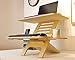 WOODCHES Adjustable Jumbo Wood Laptop Stand, Standing Desk Converter, Workstation Deskstand, Handmade Birch Plywood Tabletop, Home Office