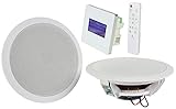 Pannello di controllo a tocco Adastra WA-215 - Amplificatore da parete e altoparlante da soffitto, lettore multimediale Bluetooth