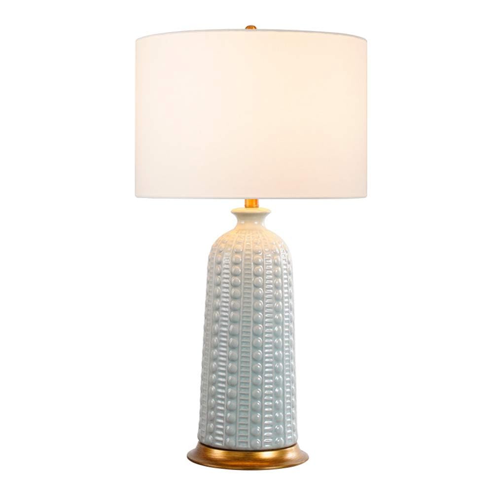 asdchZen Modern White Ceramic Table Lamp 30.3" High Ceramic Bedside Desk Nightstand Lamp For Bedroom Living Room House Home-2,3