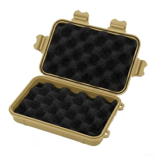 Boîte de rangement de camping étanche - Résistante aux chocs et à la poussière - Empilable - En plastique PP ABS imperméable - Plusieurs tailles - Noir et orange - Kaki - Organiseur d'outils pour kits