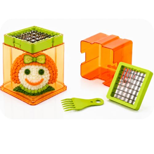 Image of D-Search Manual Potato Chipper & Vegetable Cutter with 2 Stainless Steel Blades, French Fries Maker, Finger Chips Cutter for Potato, Carrot, Cucumber & Vegetable Cutting Tool