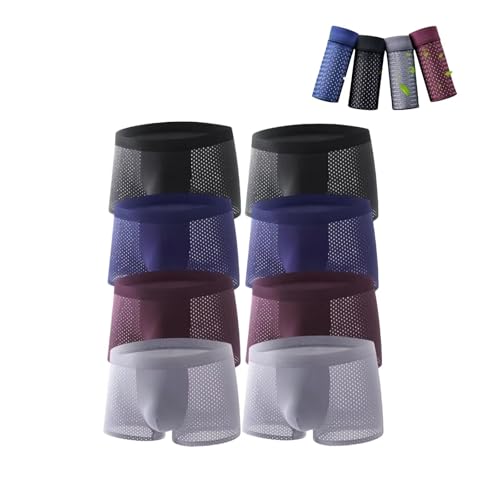 Boxhero Bamboo Fiber Boxer Briefs - 2025 Upgrade Box Hero Mens Underwear, Built-in with 3D Pouch Soft Underwear for Men