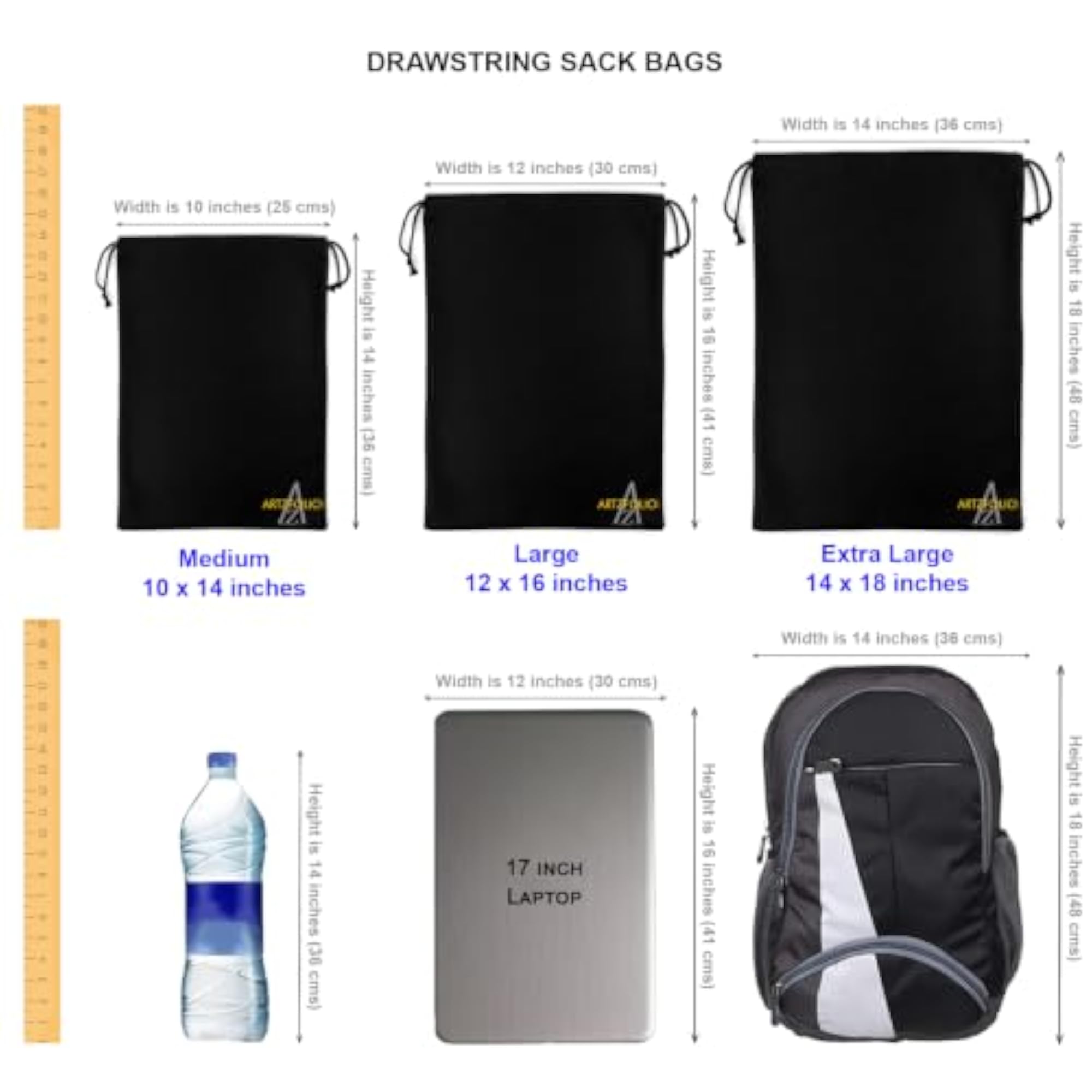 Reusable Sack Bag for Gym, Storage, and Travel