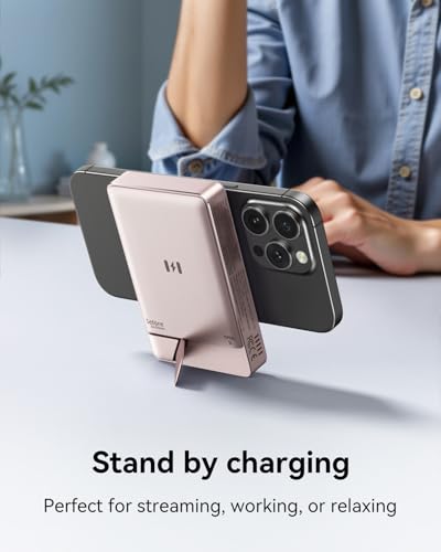 Magnetic Portable Charger for iPhone with Active Cooling, 10000mAh [Alloy-Made] Qi2 15W Magsafe Power Bank with Stand, 35W USB C for Samsung, Wireless Battery Pack for iPhone 17/16/15 Series - image 8