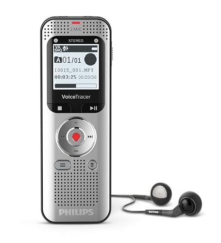Philips VoiceTracer DVT2050 digitales Diktiergerät Audiorecorder Aufnahmegerät, Stereo MP3, 8GB Philips VoiceTracer DVT2050 digitales Diktiergerät Audiorecorder Aufnahmegerät, Stereo MP3, 8GB