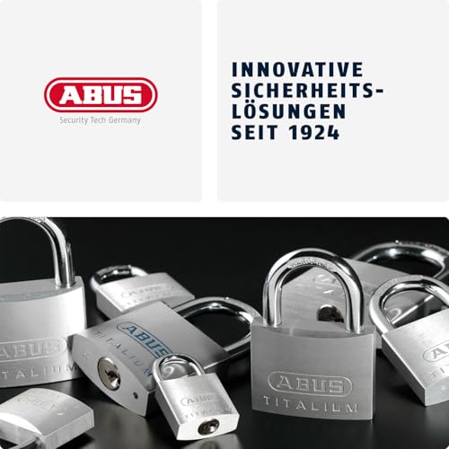 ABUS Vorhängeschloss Titalium 64TI/40 & HB63 - 3er Set, gleichschließend – Ansicht 7