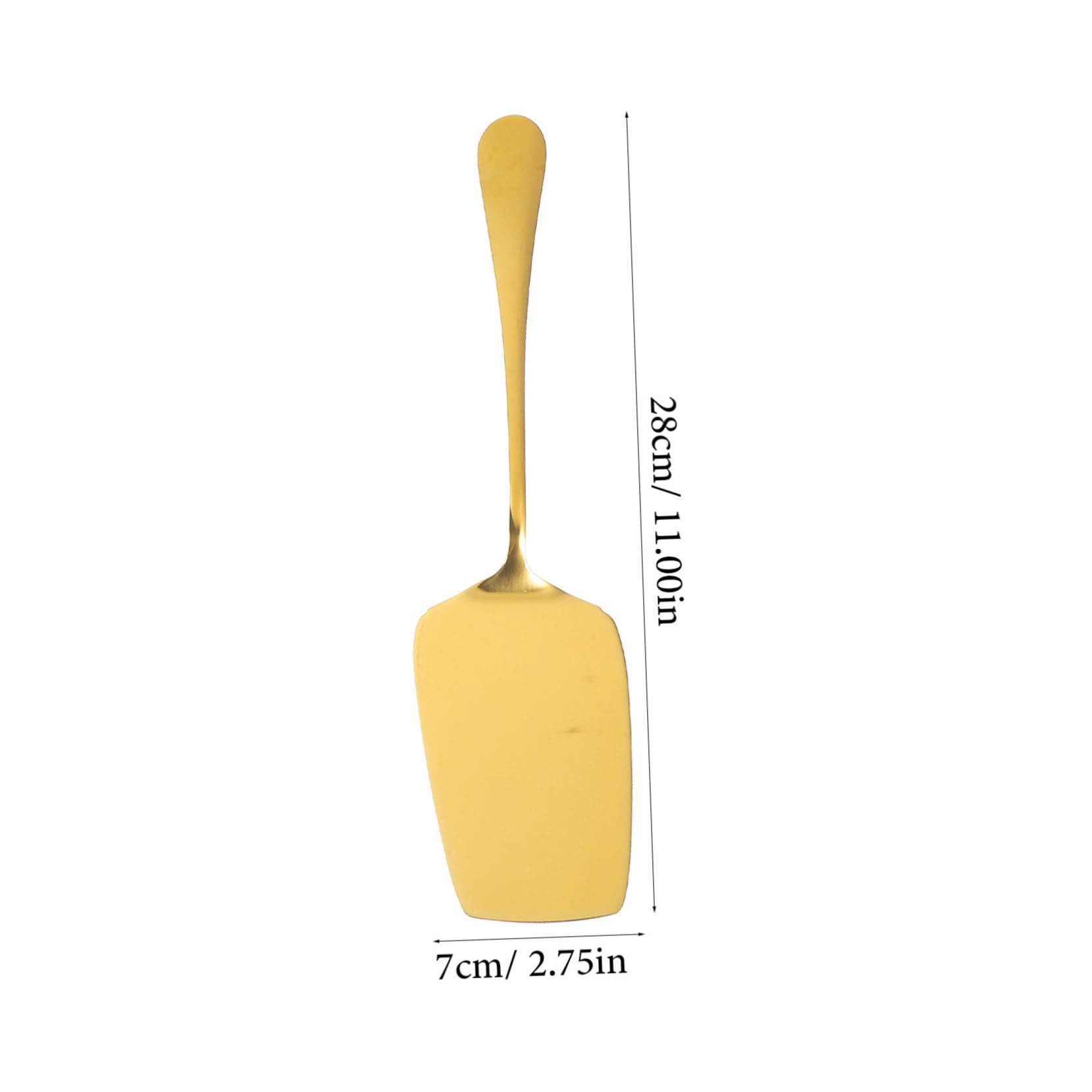Cabilock Kuchenbesteck mit Hoher Härte und Verschleißfestigkeit Tortenheber Edelstahl Satz Minimalistisches Design Goldfarben für Hochzeitspartys und Restaurants