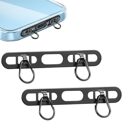 IME Phone Tether Tab 2PCS Phone Lanyard Patch Non Adhesive Thinner Phone Patches Pad Cellphone Strap Attachment Part for Hanging Wrist Neck Lanyard