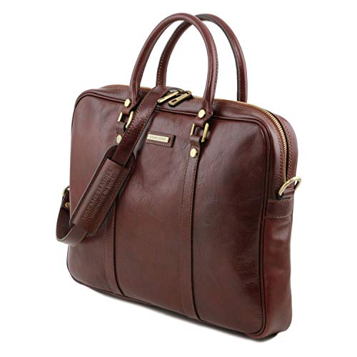 Tuscany Leather Prato Exclusive Leather Laptop Case Honey #TOP1