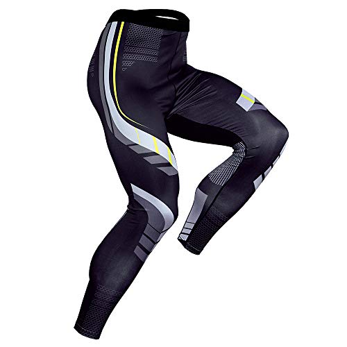 Image of CANGHPGIN Men's Compression Dry Cool Sports Tights Pants Baselayer Running Leggings Yoga Sports Tights Pants