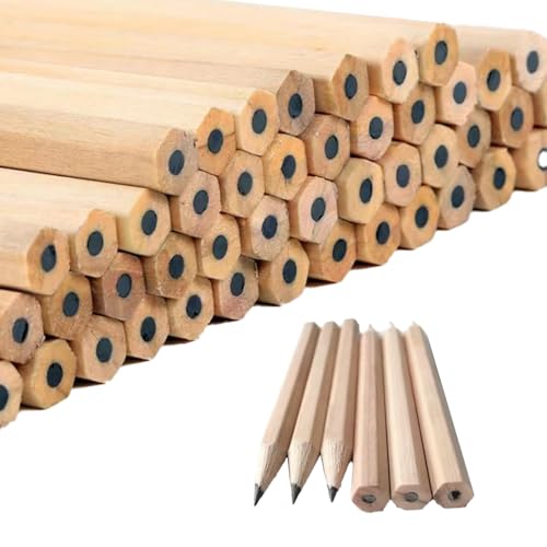 Girejujon 30 Pack Mini Short Round Wooden Pencils for Kids 3.5 Bulk Writing Pencils for Preschool Kindergarten Home & School Use