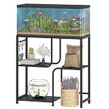 HOOBRO 76-Liter Aquarium Unterschrank, Aquariumständer, Fischtank Schrank, Aquarienschrank, Aquariumregal, Aquarium Tisch, Fischtankständer für Wohnzimmer, Flur, Schlafzimmer, Schwarz EBB74FT01
