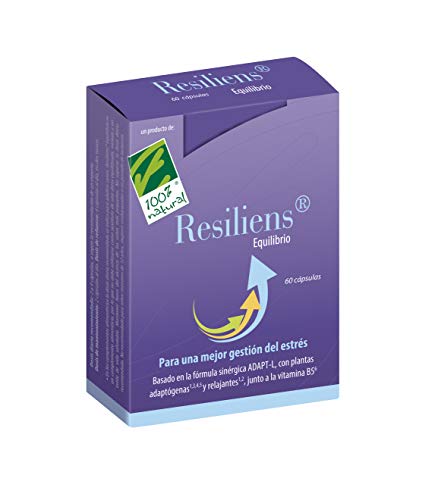 100% Natural Resiliens Equilibrio Estabilidad Emocional Y Bienestar Físico Y Mental 60 Cápsulas