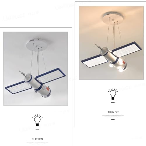 Suspension satellite spatial LED dimmable pour lustre chambre enfant - 5